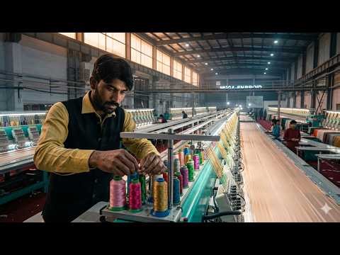 How Automatic Embroidery Machine Works | Factory Tour