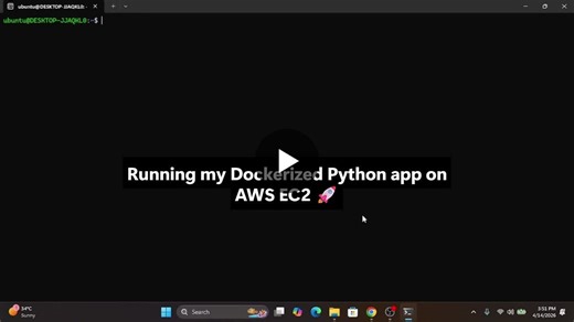 #aws #ec2 #docker #devops #python #learninginpublic #100daysofcode | Naveen Kumar C A