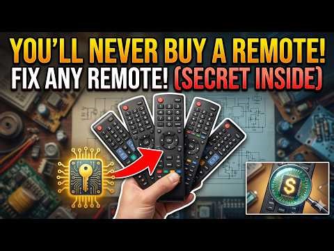 Once You Know This Secret, You’ll NEVER Buy a TV Remote! How To Fix Any Remote