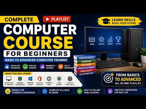 Computer Course for Beginners | Class 1 | Introduction to Computer & History