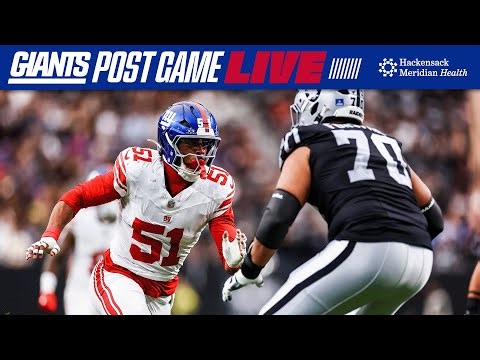 🔴 Live: Giants vs. Raiders postgame recap, interviews and analysis