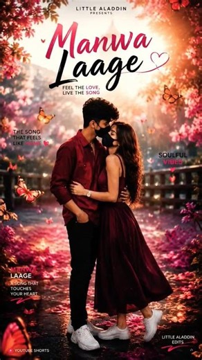 Manwa Laage 🫶 | Arijit Singh | Aesthetic Lyrical Video | #lyrics #love #viral #song #shorts
