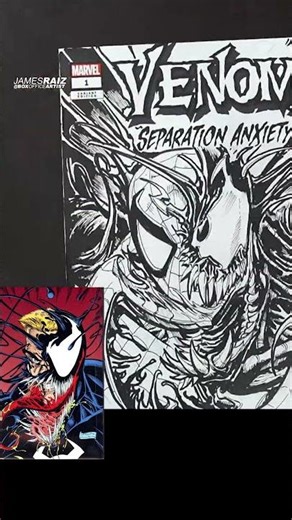 MARVEL ARTIST redraws FAMOUS COMIC COVERS! VENOM LETHAL PROTECTOR #1
