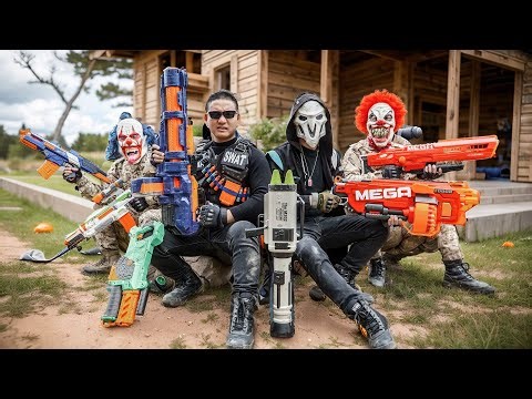 LTT Films : Silver Flash One Man Army Vs. The Entire Enemy Squad - Nerf Guns War