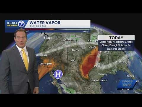Little better chance of scattered storms in play for late afternoon and evening hours today