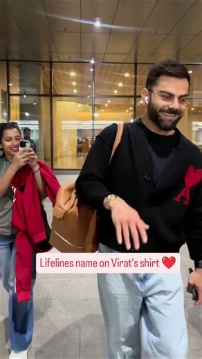 Lifelines name on Virat's shirt #viratkohli #virushka #fyp #viral #cricket