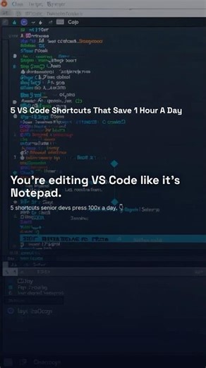VS Code Shortcuts Every Developer Must Know ⚡