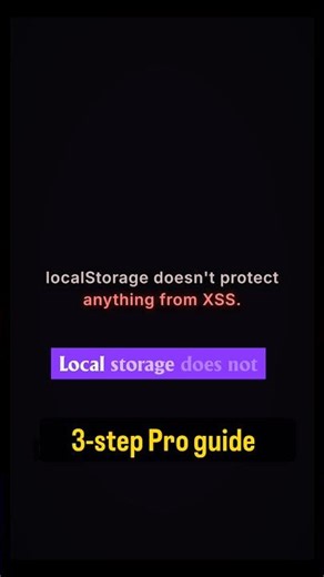 Security Risk - Storing token in local storage, Do auth the right way by Microsoft SSE