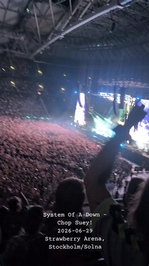 System Of A Down - Chop Suey! live at Strawberry Arena in Stockholm/Solna 2026-06-29. #systemofadown #soad #chopsuey #stockholm #live