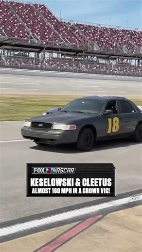 Cleetus + Brad + Talladega = Almost 160 mph in an old Crown Vic 😂 #NASCAR #racing #cleetus