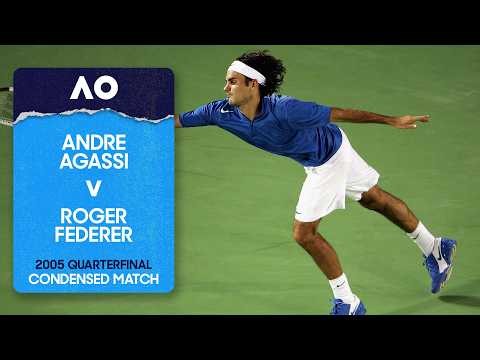Andre Agassi v Roger Federer Condensed Match | Australian Open 2005 Quarterfinal