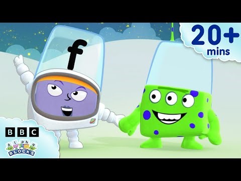 All Things Alphablock F 🌑 | Learn to Read and Spell for Kids | Alphablocks
