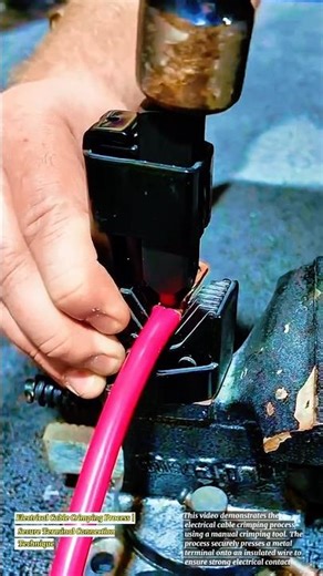 Electrical Cable Crimping Process | Secure Terminal Connection Technique