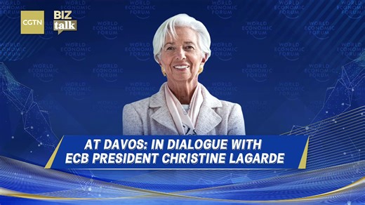 Live: At Davos — In conversation with European Central Bank President Christine Lagarde At the 2026 World Economic Forum annual meeting in Davos, CGTN's Guan Xin sits down with European Central Bank (ECB) President Christine Lagarde for an in-depth conversation – examining the global macroeconomic outlook, monetary policy direction, financial stability and the role of international cooperation amid growing uncertainty. | CGTN
