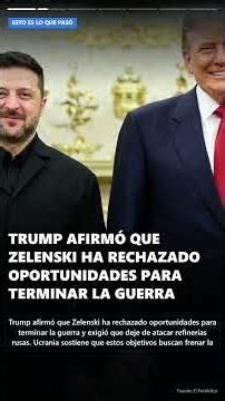 🚨🌍¡TRUMP EXIGE UN NUEVO PRESIDENTE PARA UCRANIA! 🇺🇸🇺🇦 ZELENSKI RESPONDE Y CRECE LA TENSIÓN CON PUTIN