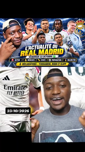 Real Madrid news now - 23/10/2026 updates