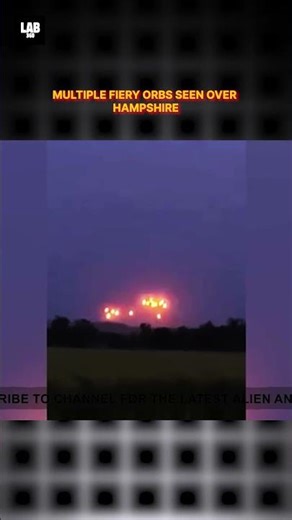 Multiple Fiery UFO Orbs Caught On Camera over Hampshire! #shorts #lab360 #alien