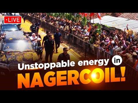 LIVE: Huge crowd turns out for PM Modi in Nagercoil, Tamil Nadu