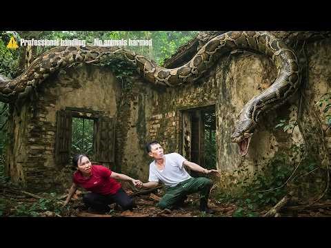 72 Hours Escape 😱 Giant Python Drops Down to Attack Inside Abandoned House!