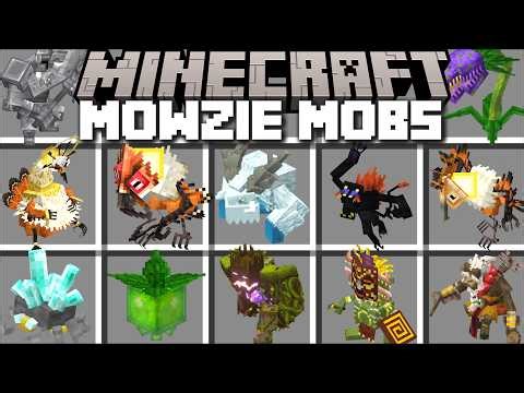 SCARY NEW MOWZIES CREATURES MOD - FIGHT the Mowzie MONSTERS in Minecraft