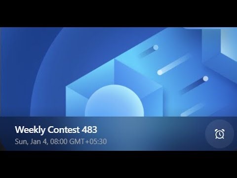Leetcode Weekly Contest 483 || #leetcode #coding #programming #contest