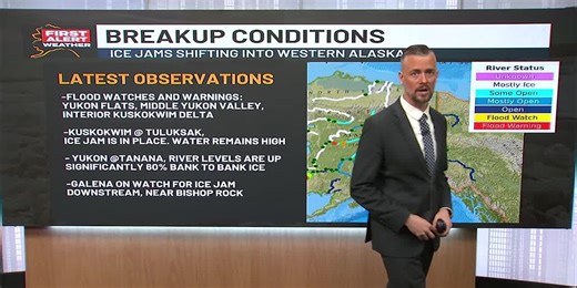 Green-up arrives in Interior Alaska, with drier weather for coastal Southcentral to close out the week