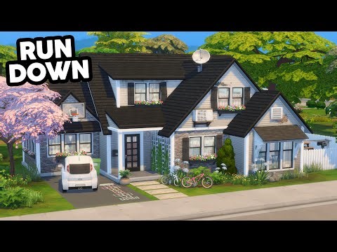 Rundown Family Home // The Sims 4 Speed Build