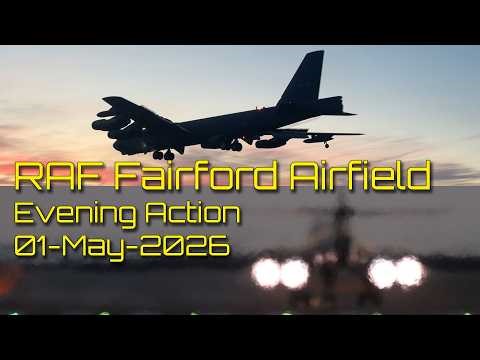B-1B LANCERS & B-52 ACTION: Epic Sunset Returns at RAF Fairford! 01-May-2026