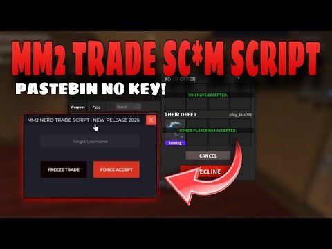 NEW 🔪 MM2 Script Release | Trade Freeze Feature Showcase (Roblox Murder Mystery 2)