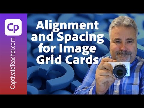 How to Adjust Image Grid Alignment and Spacing in Adobe Captivate | Custom Card Design Tutorial