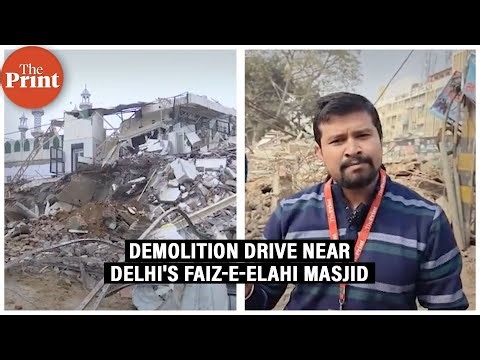 Stone-pelting following late-night demolition drive near Delhi mosque, cops injured