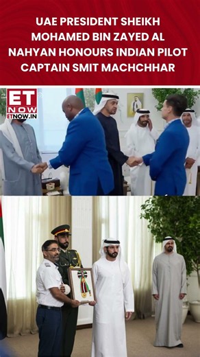 Captain Smit Machchhar Honoured By UAE President For Courage During Mid-Air Emergency #shorts