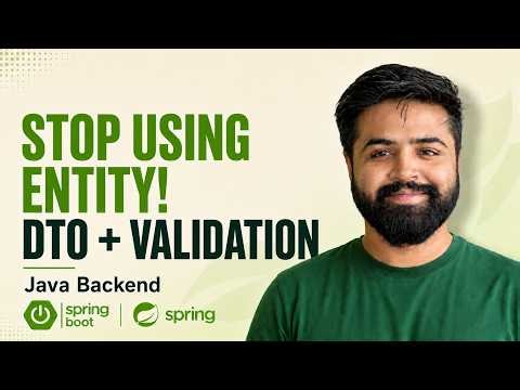 DTOs & Validations in Spring Boot | Make Your REST API Professional | Spring Boot Full Course #16
