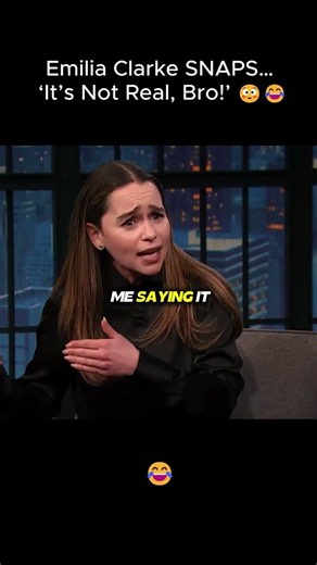 😂 Emilia Clarke SNAPS: “It’s NOT Real Language, Bro!” | Seth Meyers