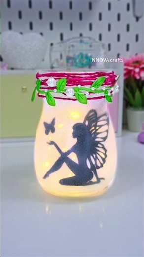 DIY Jar Decoration Idea ✨ #diy #craft #decoration #gift