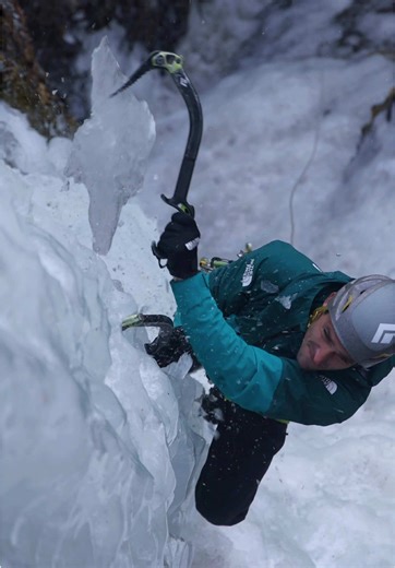 Jedi ice climbing technique with Matt Cornell #iceclimbing #climbing #mountains