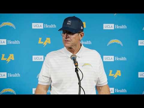 Jim Harbaugh Postgame Press Conference Vs. Texans | LA Chargers