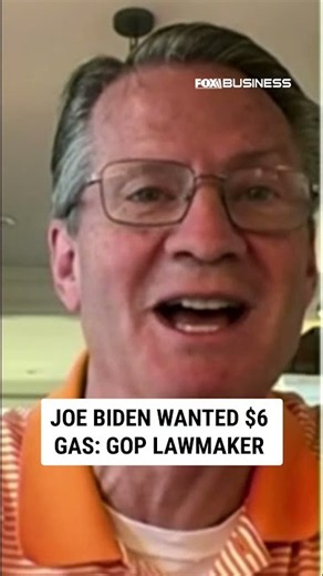 Joe Biden wanted $6 gas: GOP lawmaker #shorts #foxbusiness #breaking #media