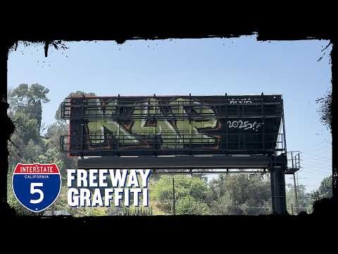 LOS ANGELES FREEWAY GRAFFITI - Cruising 5 Freeway to Burbank (Part 2)
