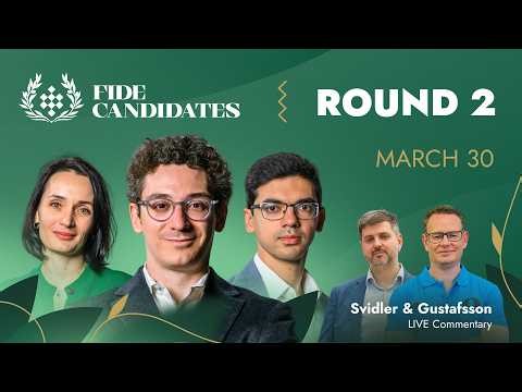 ♟ CHESS | FIDE Candidates Tournament 2026 | Round 2 LIVE | Caruana, Giri, Lagno & more