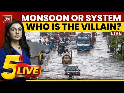 LIVE: Mumbai Rain Mayhem | 13 Dead | Monsoon Or Authorities To Blame? | 5ive Live | India Today