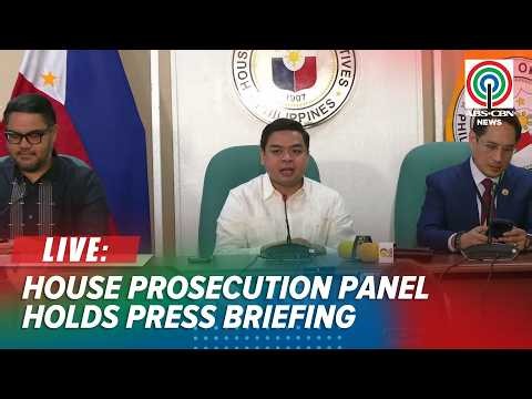 LIVE: House prosecution panel holds press briefing | July 7, 2026