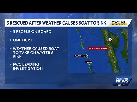 1 injured after boat submerges near Redfish Pass in Lee County