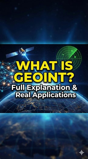 What is Geospatial Intelligence (GEOINT)? Full Explanation with Real-World Applications. #geospatialintelligence #GEOINT #WhatIsGEOIN #GIS #RemoteSensing #SpatialAnalysis #satelliteimagery #EarthObservation #GeospatialTechnology #IntelligenceAnalysis | StudyHacks-Institute of GIS and Remote Sensing