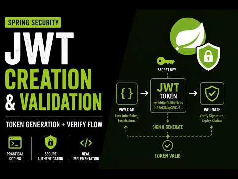 JWT Token Creation & Validation in Spring Security | Complete Coding | ATS