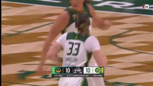 Katie Lou Samuelson nails it from behind the arc
