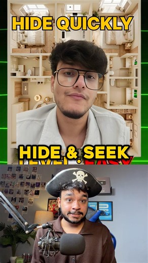 Triggered Hide & Seek Challenge🤠! @MishraSPlays #ytshorts #facts #quiz