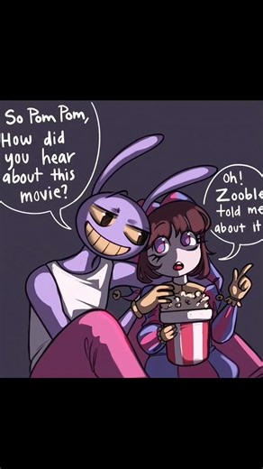 Movie Night!😈Jax x Pomni😳🔥The Amazing Digital Circus Comic Dub