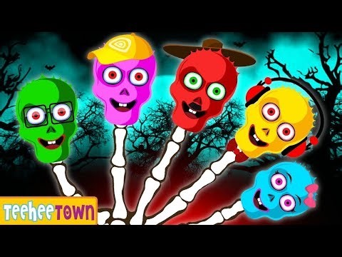 🔴 Spooky Skeleton Bulbs Finger Family | Halloween Songs for Kids | LIVE @TeeHeeTown