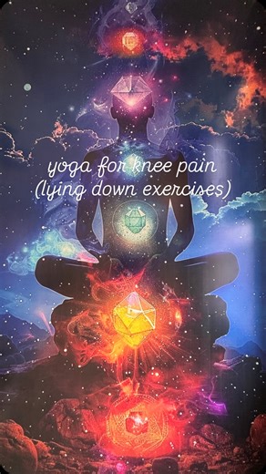 Clases de yoga conmigo on Instagram: "Yoga for knee pain💁‍♀️-lying down exercises . Lie down on a yoga or on a bed, both hands under the buttocks and lift your legs up one by one and then both together at 30, 60 and 90 degrees from the mat or bed and then hold the position at each stance. . Use a yoga belt or a dupatta, locking your each feet one by one and then together raising it to 90 degrees from the mat or the bed and then hold the position. . Lie down with a shoulder-level distance betwee